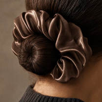 The Fleece Satin Scrunchies - 3 Pieces Pack