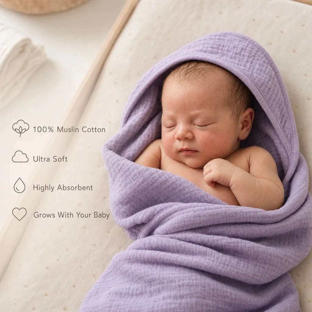 Muslin Hooded Towel