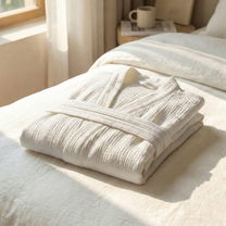 The Four-Seasons Bathrobe - 100% Muslin Cotton