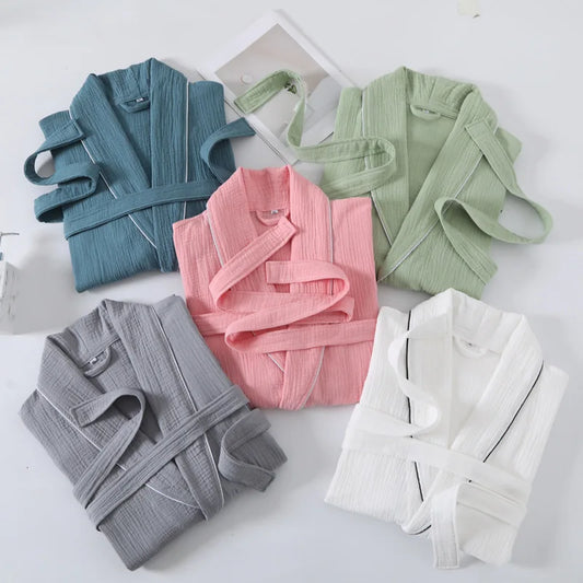 The Muslin Bathrobe - 100% Muslin Cotton