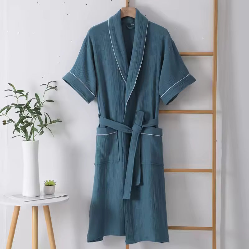 The Muslin Bathrobe - 100% Muslin Cotton