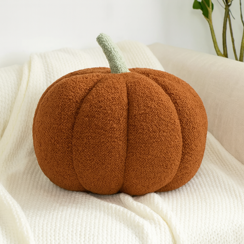 The Fleece Pumpkin Pillow