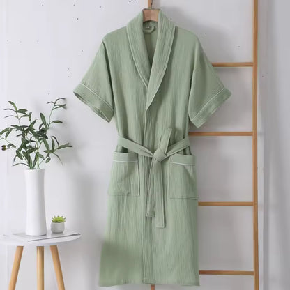 The Muslin Bathrobe - 100% Muslin Cotton