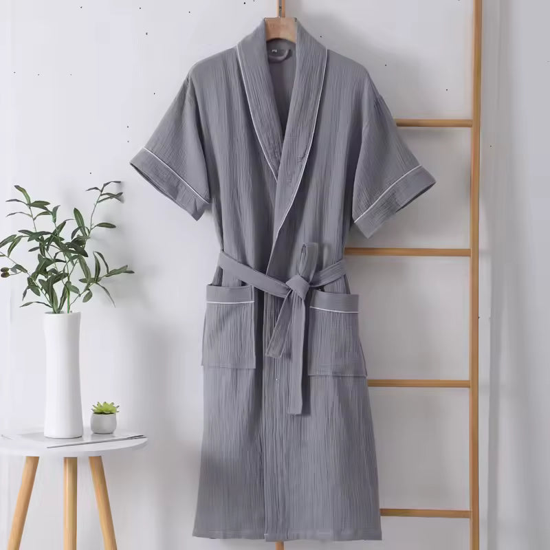 The Muslin Bathrobe - 100% Muslin Cotton