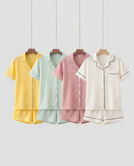 El pijama de algodón muselina