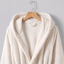 Ivory robe hood and collar detail