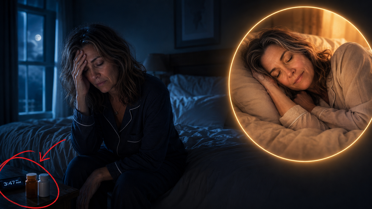 UGC image of Margaret awake in a dim bedroom