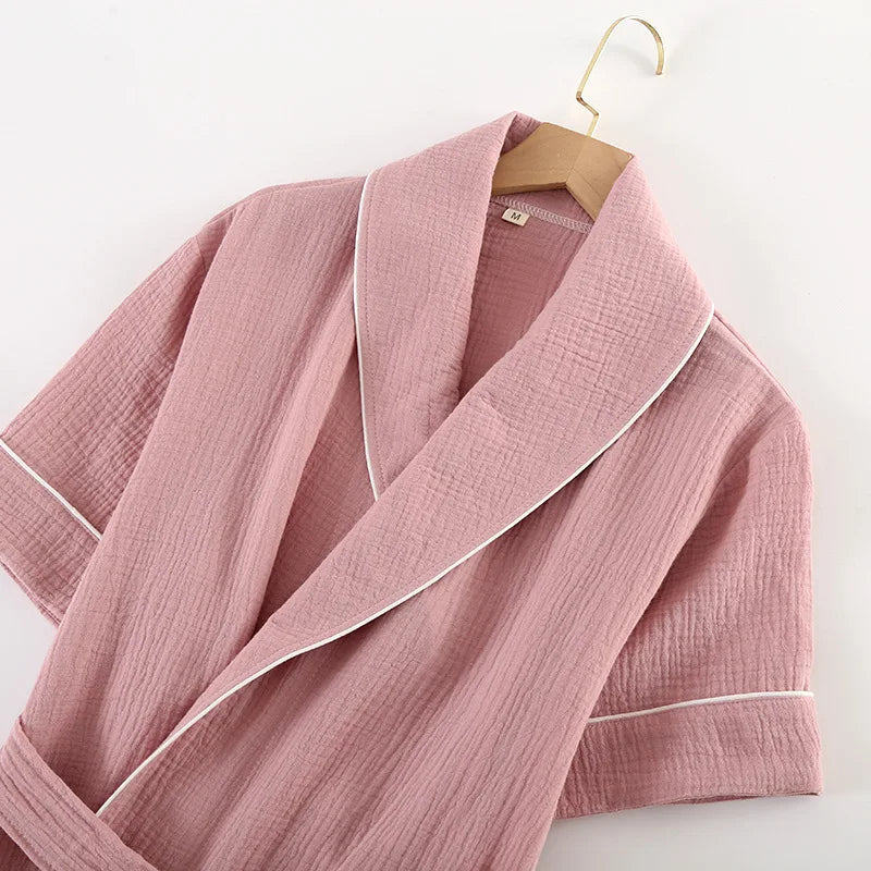 The Muslin Bathrobe - 100% Muslin Cotton