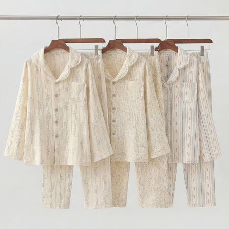 The Short Bloom - Pijama 100 % muselina de algodón
