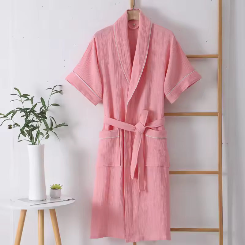 The Muslin Bathrobe - 100% Muslin Cotton