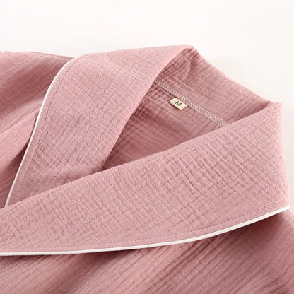 The Muslin Bathrobe - 100% Muslin Cotton