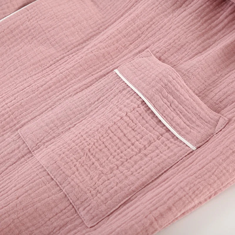 The Muslin Bathrobe - 100% Muslin Cotton